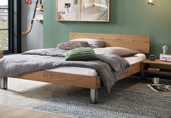 Hasena Lodi Bed in Solid Beech, Oak or Walnut