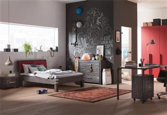 Hasena Ivio Arcada Arona - Solid Wood Real Leather Vintage Bed