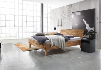 Hasena Gola Varus Ravo - Solid Wood Real Leather Vintage Bed