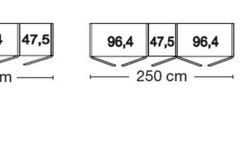 partition of combi versions with drawers