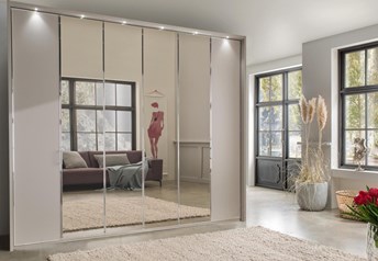 300 pebblegrey matt_mirror, pp frame with lights
