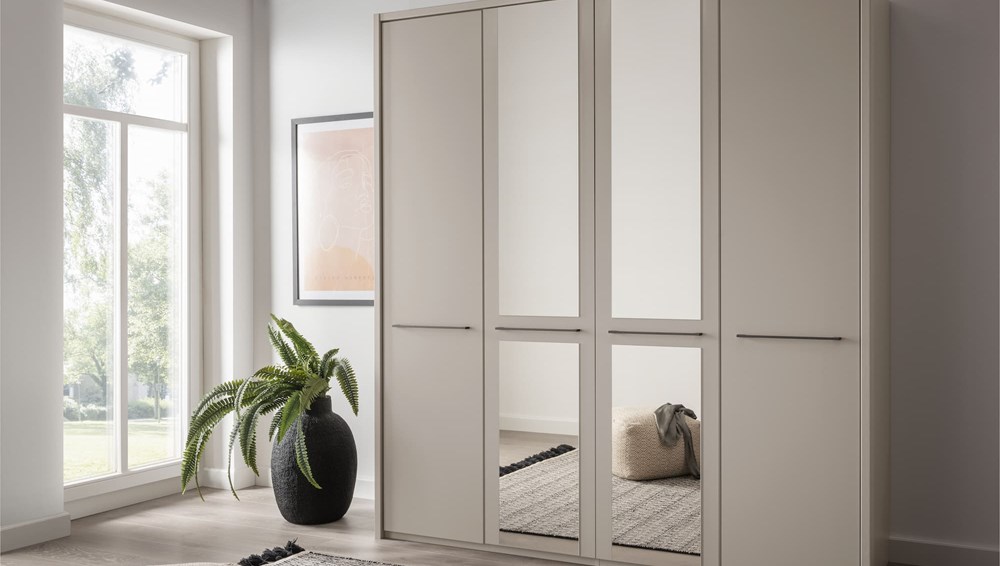 Stylform PROVENCE Hinged Door Wardrobe in Champagne with exterior frame