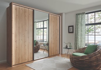 bianco oak and mirror, passepartout with circumferential lights