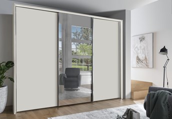 champagne matt and mirror, passepartout with circumferential lights