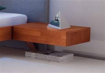 Hasena Caja - 1 Drawer Suspended Bedside table Solid Beech or Walnut