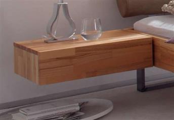Hasena Caja - 1 Drawer Suspended Bedside table Solid Beech or Walnut