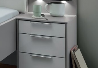 Stylform MUNICH Bedside Table - 2 or 3 drawers - 40 or 60 cm wide