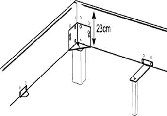 Two insertion depths; 23 or 18 cm