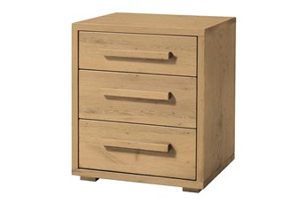 Hasena Turina - 3 Drawer Character Solid Oak Bedside Table