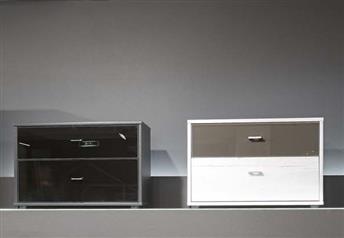 Stylform MARS - 60 cm 2-Drawer Bedside Table