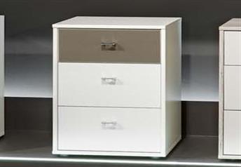 Stylform MARS - 40cm 3-Drawer Bedside Table