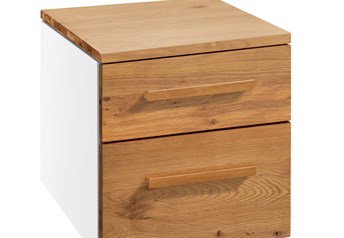 White carcass with Natural Oak Oiled fronts