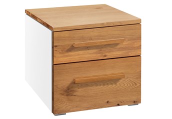 Hasena Twia - 2 Drawer Bedside Table with Solid Wooden Fronts