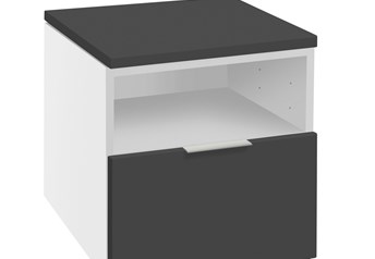 White carcass with Anthracite fronts