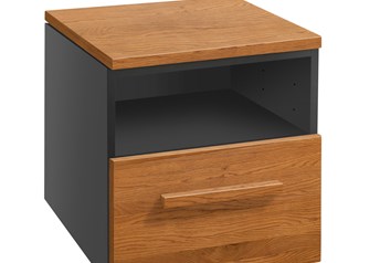 Hasena Onia - 1 Drawer Bedside Table with Solid Wooden Fronts