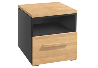 Hasena Onia - 1 Drawer Bedside Table with Solid Wooden Fronts