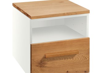 White carcass with Natural Oak Oiled fronts