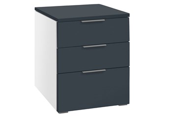 Hasena Trio - 3 Drawer Bedside Table with Laminate Fronts