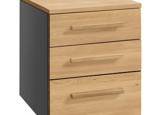 Anthracite carcass with Oak Bright Oiled fronts