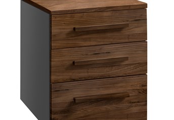 Anthracite carcass with Solid Walnut Oiled fronts