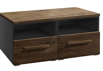Anthracite carcass with Solid Walnut Oiled fronts