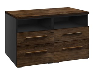 Anthracite carcass with Solid Walnut Oiled fronts
