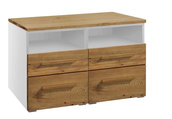 White carcass with Natural Oak Oiled fronts