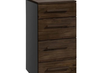 Anthracite carcass with Solid Walnut Oiled fronts