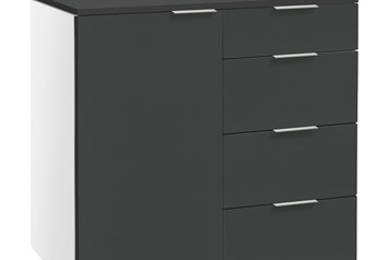 Hasena Qunito - 4 Drawer/1 Door Combi Chest with Laminate Fronts