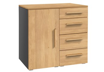 Hasena Qunito - 4 Drawer/1 Door Combi Chest with Solid Wooden Fronts