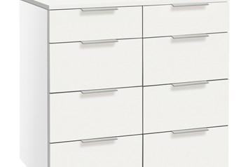 Hasena Quatrine - 8 Drawer Chest of Drawers with Laminate Fronts