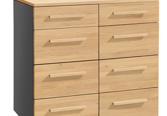 Anthracite carcass with Oak Bright Oiled fronts