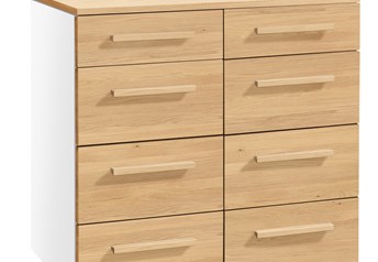 White carcass with Oak Bright Oiled fronts
