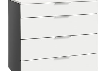 Hasena Atrine - 4 Drawer Wide Chest of Drawers with Laminate Fronts
