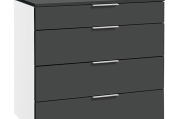 White carcass with Anthracite fronts