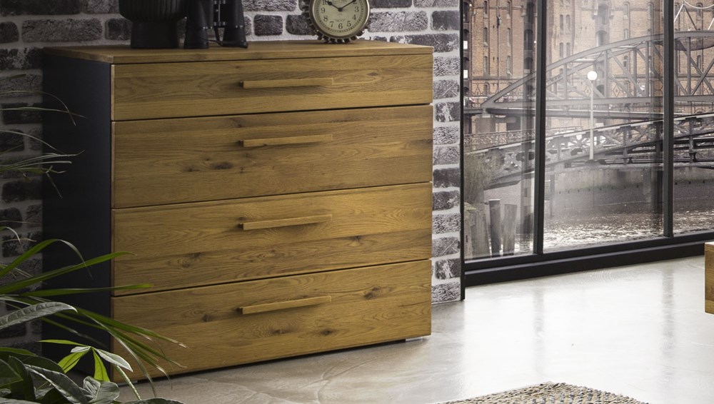 Anthracite carcass with Natural Oak Oiled fronts