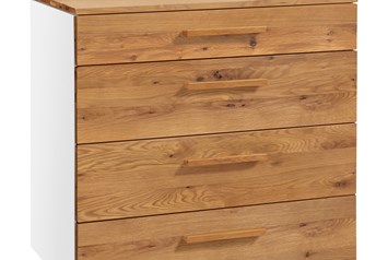White carcass with Natural Oak Oiled fronts