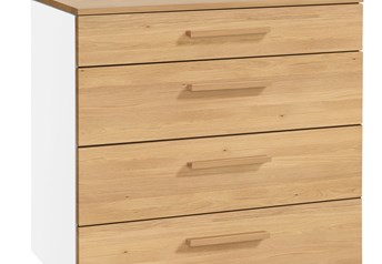 White carcass with Oak Bright Oiled fronts