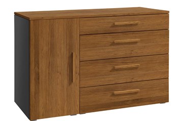 Hasena Totrino - 4 Drawer/1 Door Wide Combi Chest with Solid Wooden Fronts