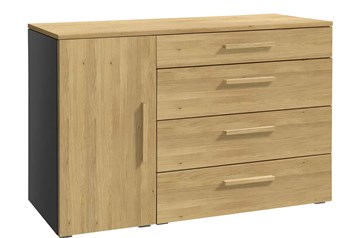 Hasena Totrino - 4 Drawer/1 Door Wide Combi Chest with Solid Wooden Fronts