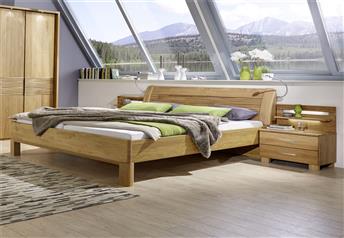 Stylform IRIS - Semi Solid Oak Modern Bed