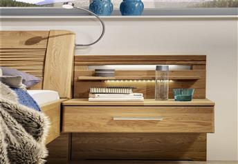 Stylform IRIS - Semi Solid Oak Modern Bed