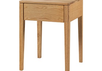 Hasena Shilly Bedside Table - Bianco Oak or Solid Walnut