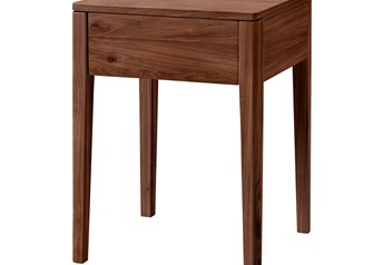 Hasena Shilly Bedside Table - Bianco Oak or Solid Walnut
