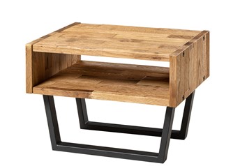 Hasena Jesa Bedside Table - Acacia Vintage Brown/Grey or Oak