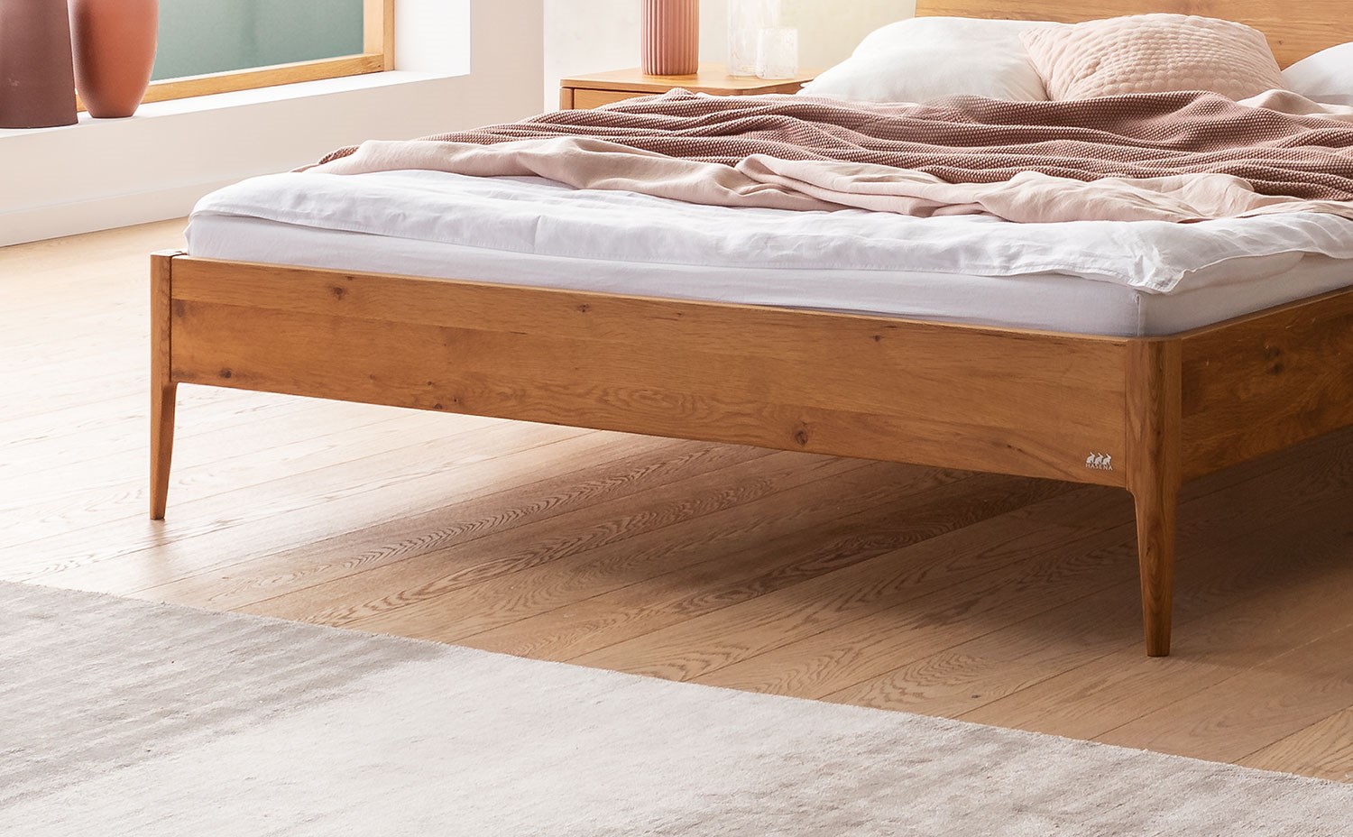Hasena Spezia Solid Wood Bed - Lounge - Head2Bed UK