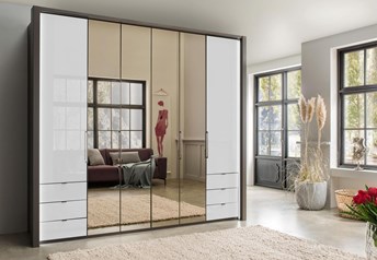 havanna frame with white glass and mirrors LED side light strips