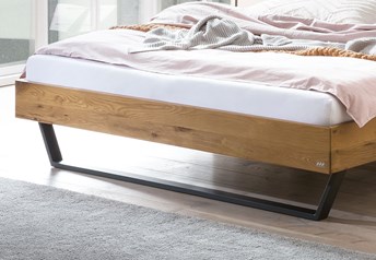 Hasena Levane Bed in Oak or Walnut