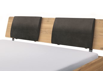 Example of Suny pads on Bordo headboard, please note the bedframe style and timber finish pictured are not the ones on offer