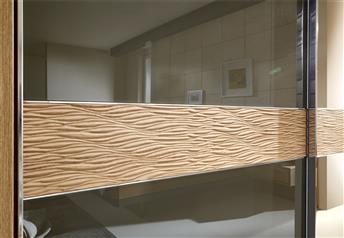 Stylform DORIS - 250-300cm Semi Solid Oak 2 Door Sliding Wardrobe